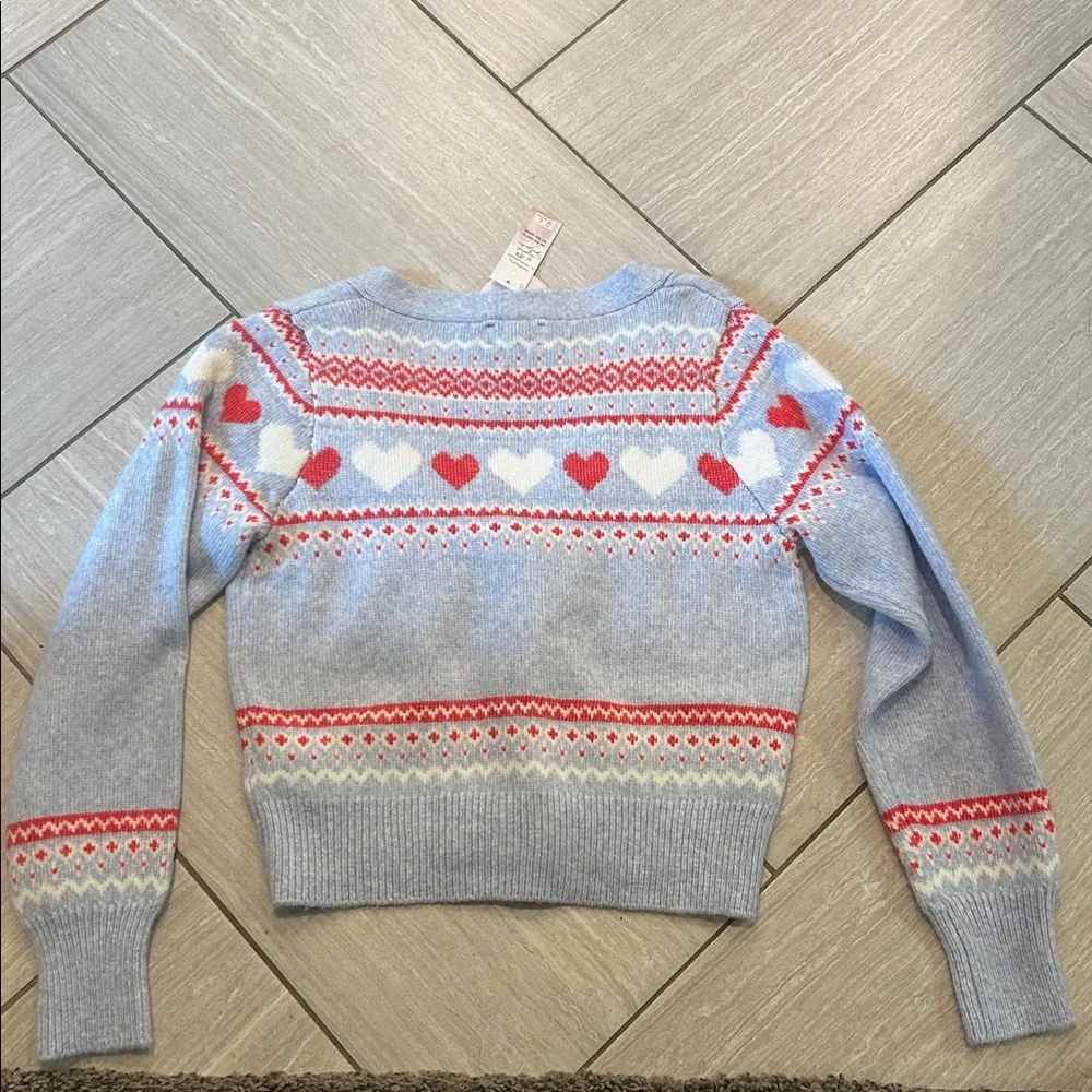 BNWT Jessica Simpson Button Down heart/valentines sweater/cardigan - Picture 6 of 7